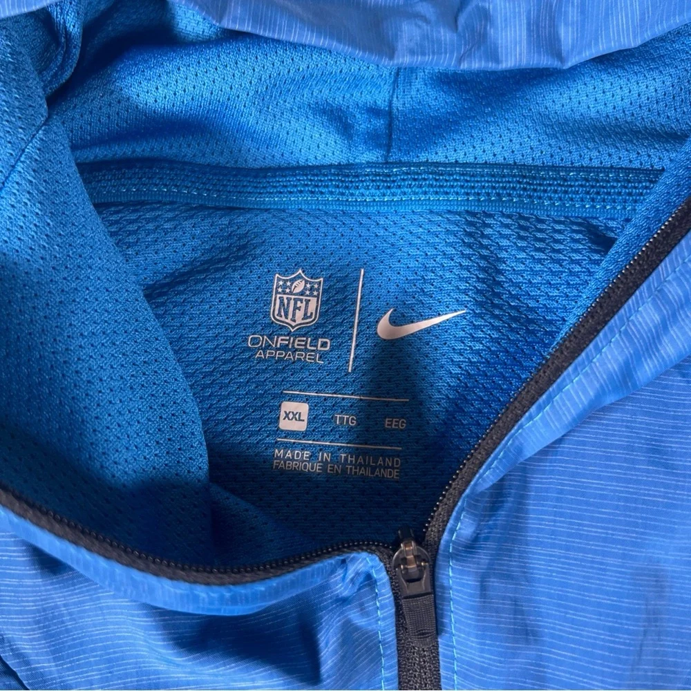 Nike Detroit Lions Jacket Hoodie Mens‎ XXL Nike Coach Issue On Field Full Zip